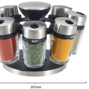 Bestes Angebot 😍 Cole & Mason Cambridge Gewürzkarussell, 8 Gläser 🔔 17