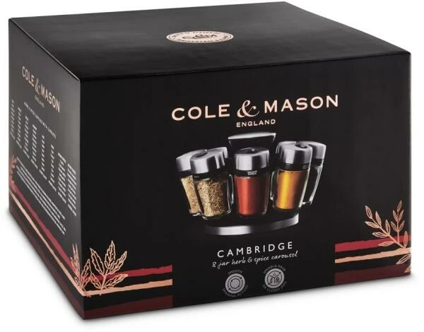Bestes Angebot 😍 Cole & Mason Cambridge Gewürzkarussell, 8 Gläser 🔔 12