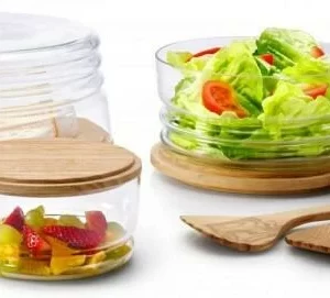 Continenta Käseglocke/ Salatschale Flach, 2-teilig ø 26,5 Cm/ 13 Cm 18