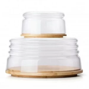 Continenta Käseglocke/ Salatschale Flach, 2-teilig ø 16 Cm/ 9 Cm 12