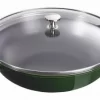 Billig ⌛ Staub Wok Aus Gusseisen In Basilikumgrün, Klein ✔️ 7